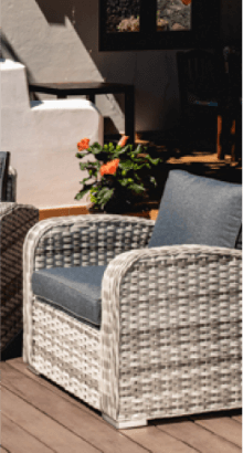Garden armchairs
