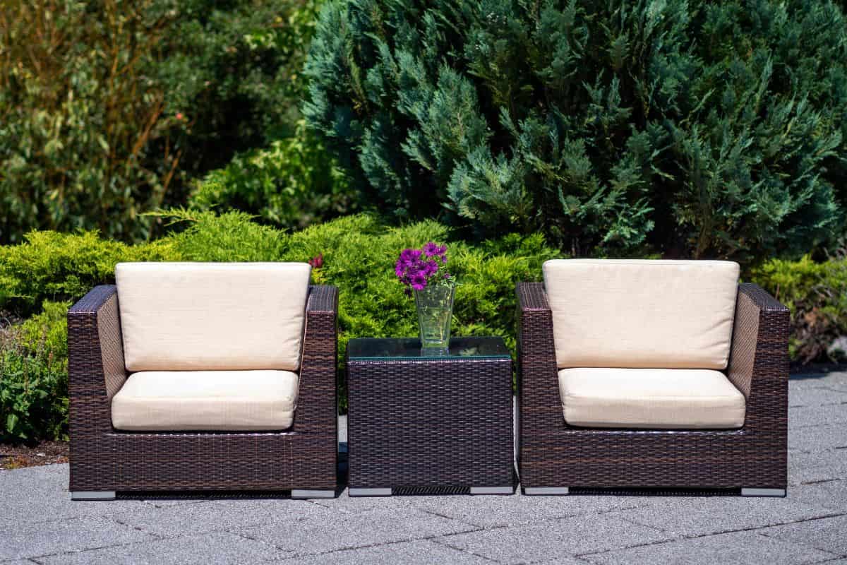muebles de jardin de ratan como limpiar
