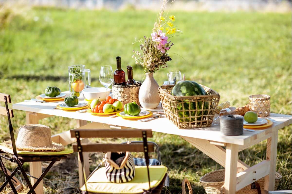 decoration for terrace table