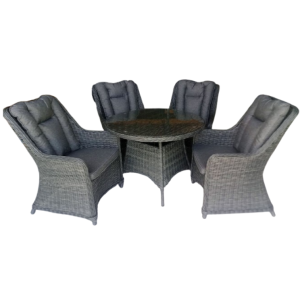 Mesa Papagayo Redonda 100 + 4 Sillones