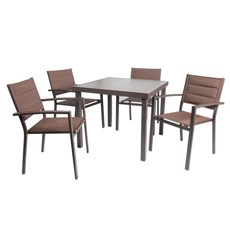 Solar Grey Table 90 + 4  Solar Chairs