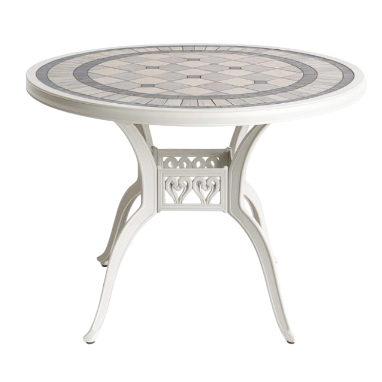 Canarias Aluminium Marine White Table 94