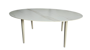 Mesa Zentrum Oval Piedra Sintética 180