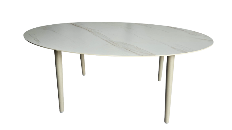 Mesa Zentrum Oval Piedra Sintética 180