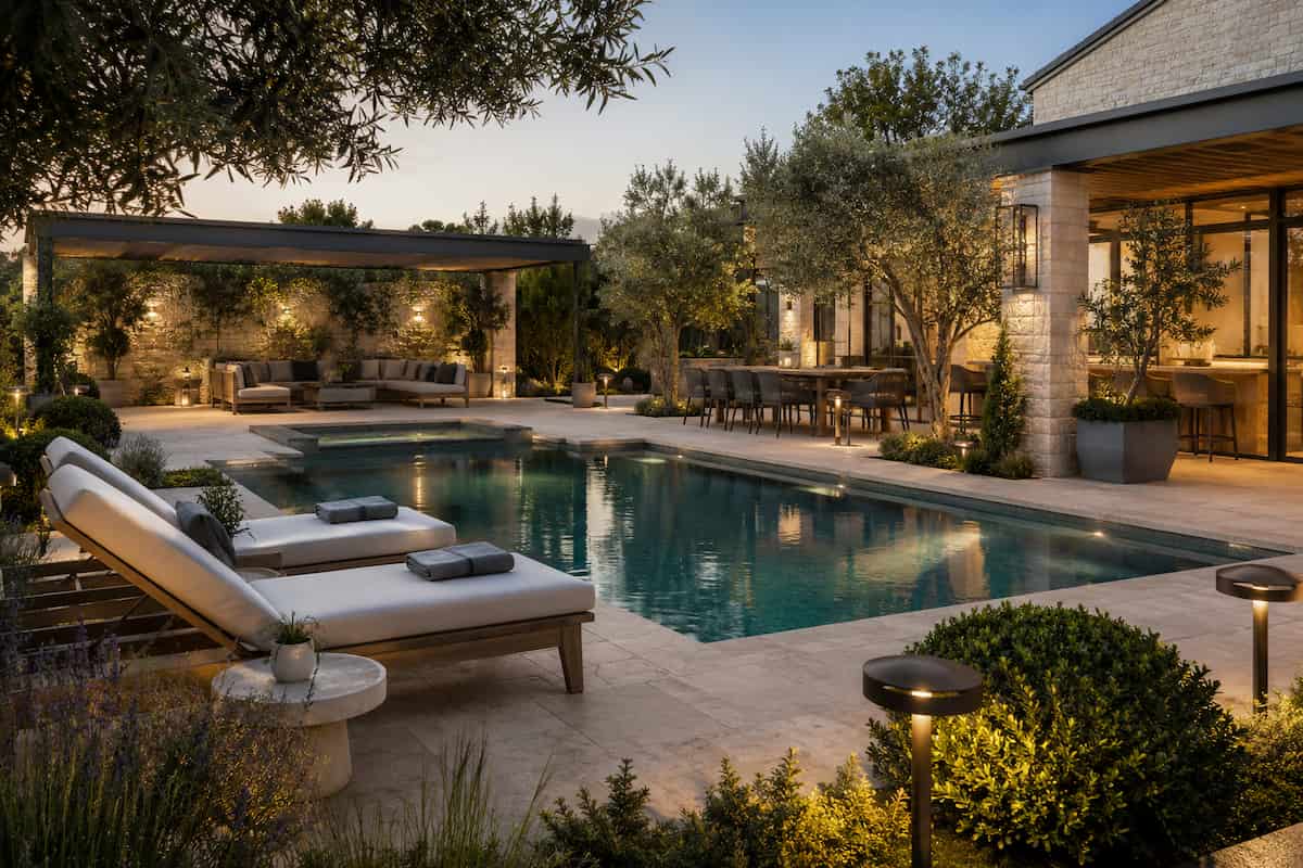 ideas para patio con piscina