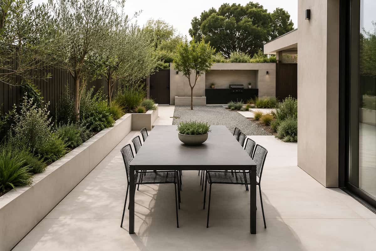 small minimalist garden