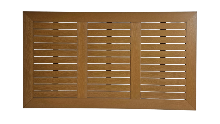 Mesa Family Polywood Gris Oscuro +4 sillas Colorada Gris Flat