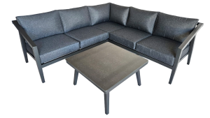 Jameos Grey Corner Sofa Set
