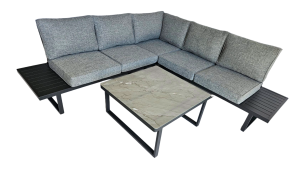 Verano Grey Corner Sofa Set